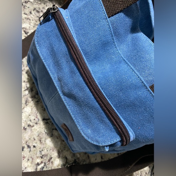 Blue denim canvas tote/shoulder/crossbody bag -women’s. - Picture 14 of 16